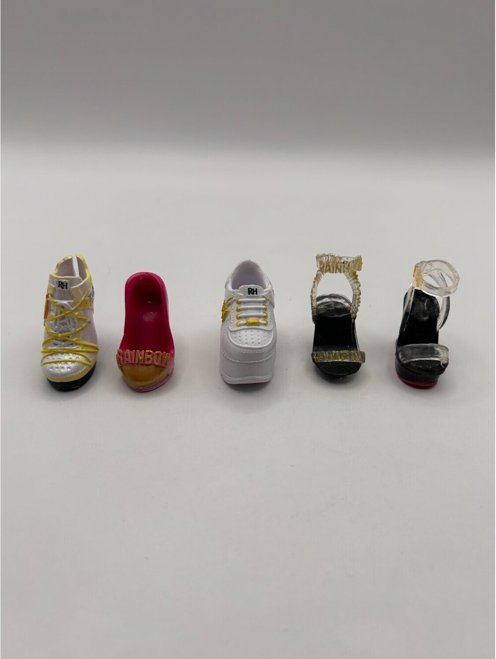 Rainbow High Doll Shoes Lot of 5 Singles Replacement Heels Sneaker Sandals MGA